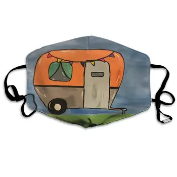 

Personality Anti Dust Mouth Face Masks - with Adjustable Straps Reusable Washable - Fashion for Cycling for Men Women Happy