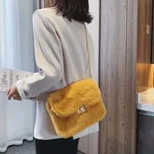 Зимняя новая модная сумка на плечо, Женская леопардовая сумка, большая плюшевая зимняя сумка, сумка-мессенджер, мягкая теплая меховая сумка