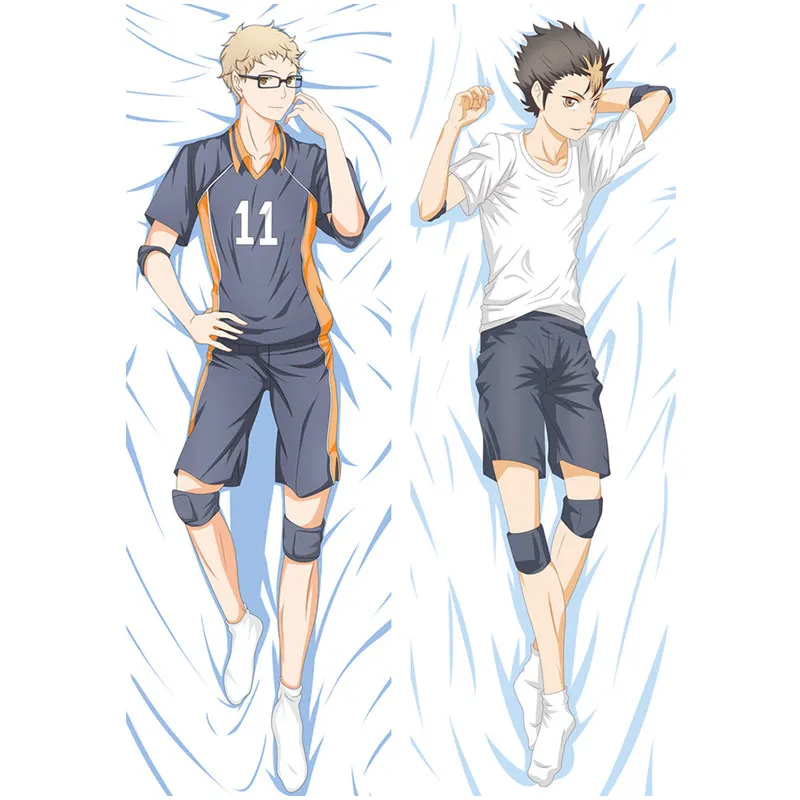 Аниме Haikyu наволочка Хината shoyo Dakimakura Чехол сексуальная девушка крутой мальчик 3D двухстороннее постельное белье обнимающие наволочки для подушек HU03 - Цвет: Polyester