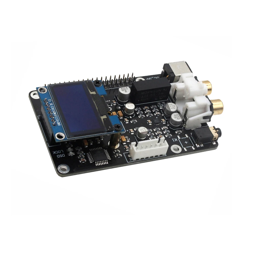 ES9038q2m декодер DAC цифровая вещательная плата OPA1612 Op для Raspberry Pi декодирование на ies 32 бит 384 кГц DSD128