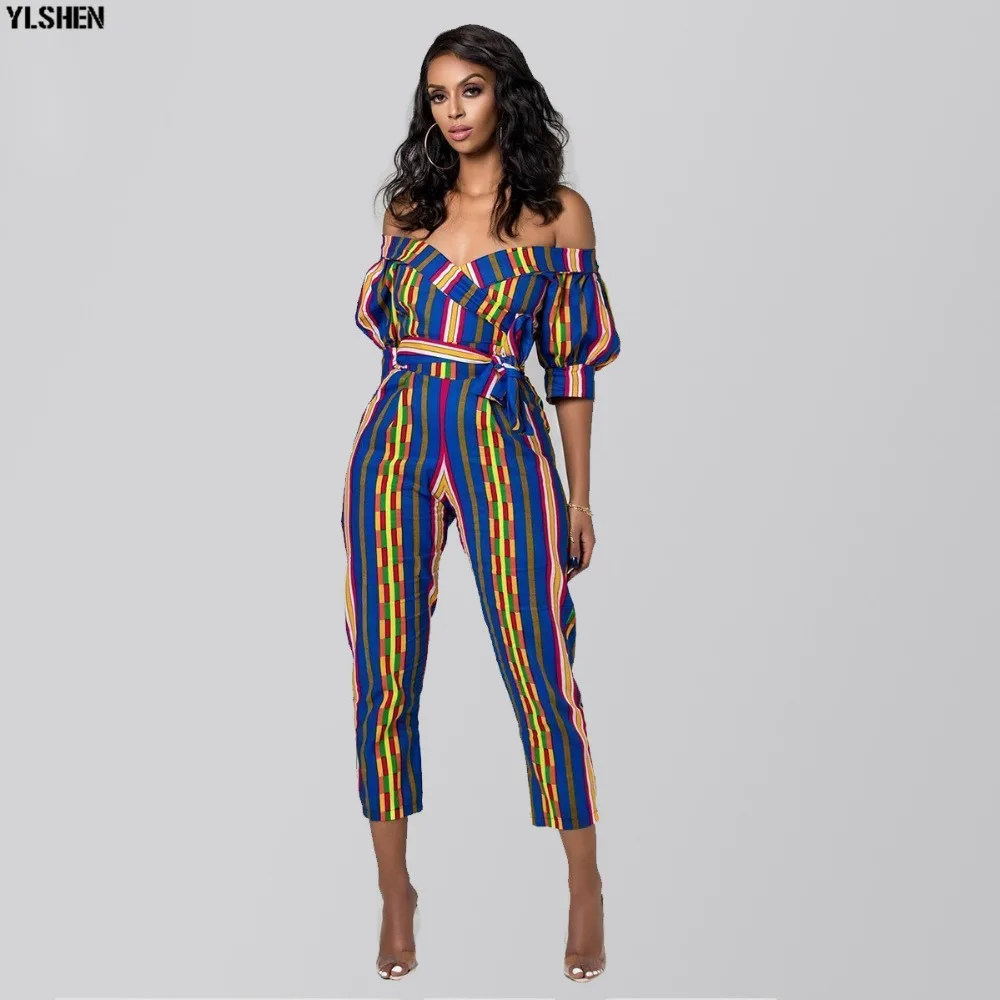 Dashiki African Clothes for Women Traditional Print  Jumpsuit Dresses Basin Riche Clothing Vetement Robe Africaine Femme 2019 16