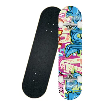 

31x 8 Inch Double Four-wheel Skateboard Double Snubby Maple Skateboard Shock Absorption Scooter Skate Board Longboard JY6