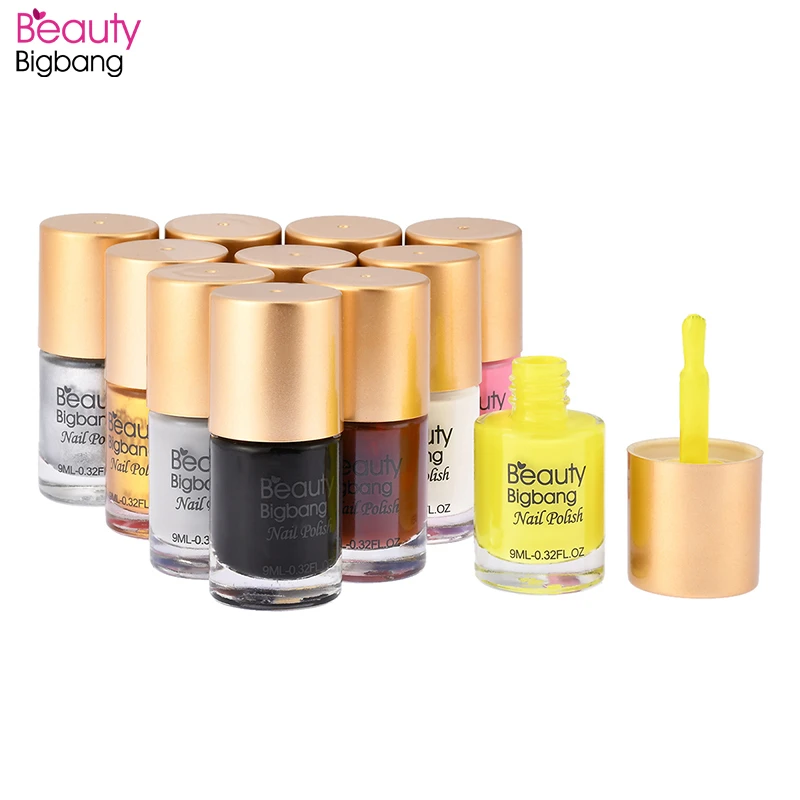 Kaufen BeautyBigBang 6 flaschen Nagel Polnischen Set Druck Lack Lack für Nagel Kunst Stanzen Platte Zubehör Polish Set