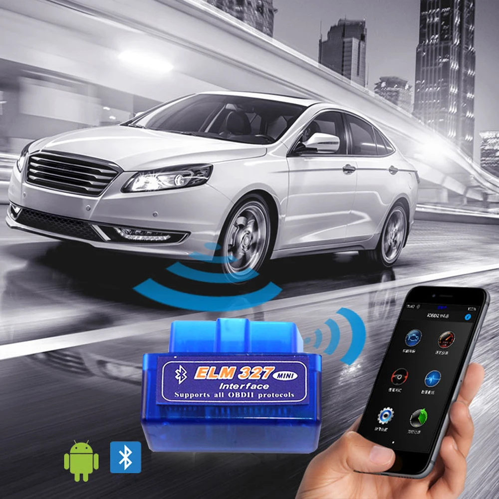 

V2.1 OBD2 Scanner For Ford Focus MK2 3 Fusion MK4 Fiesta ST S MAX Bluetooth Mini ELM327 Car Diagnostic Tools for Android Symbian