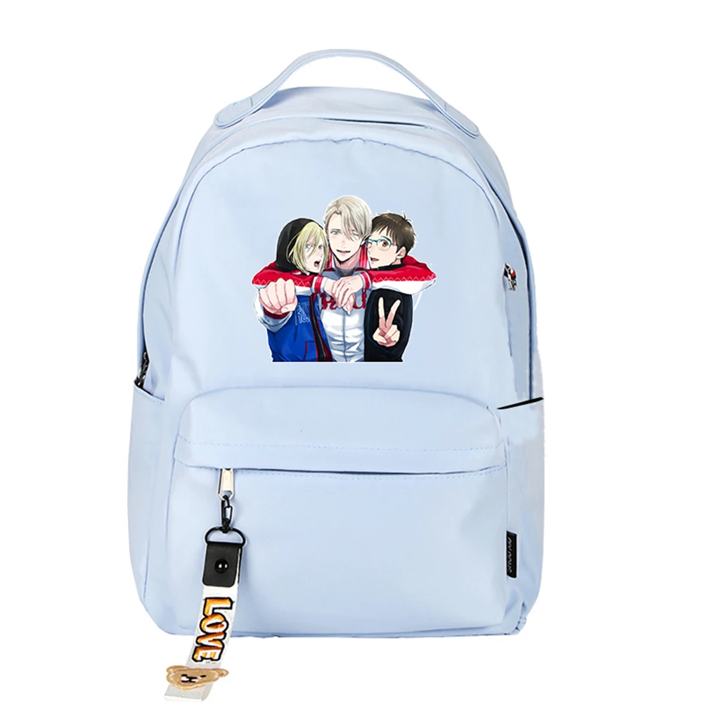 Рюкзак для косплея с принтом YURI on ICE Victor Nikiforov нейлоновый рюкзак ярких цветов