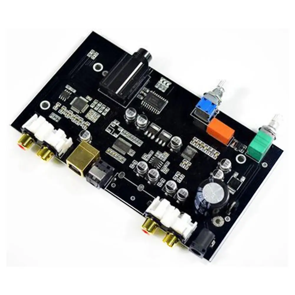 PCM5100 цифро-аналоговый преобразователь USB волоконно-оптическая плата RCA DAC декодирующая плата 96 кГц для ПК ТВ усилитель