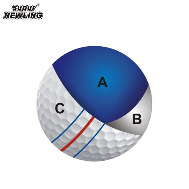 Pcs golf balls supur newling triple track long distance pieces golf ball line
