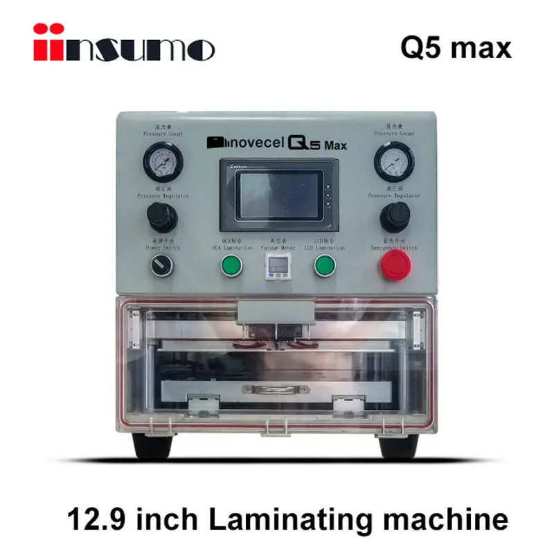 

12.9 inches 220V 50Hz Q5 Max Portable Vacuum Laminator for Flat Curved and Tablet Screen (Laminator + Base)