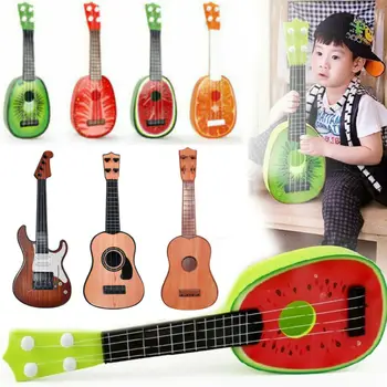 

Beginner Classical Ukulele Guitar Educational Musical Instrument Toy for Kids Fashion Fruit Small Guitar Musical Educational Toy