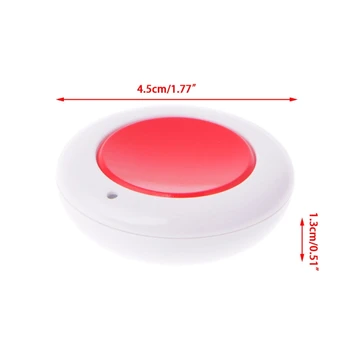 

DC 9V 12V 24V 10A 1-Button 433MHz RF Wireless Remote Control Round Transmitter