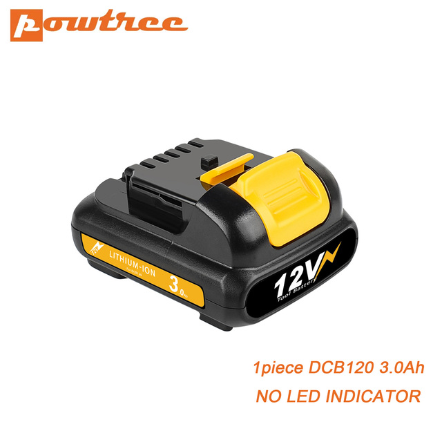 12V MAX Li-ion DCB120 Battery For Dewalt 3.0/4.0/6.0Ah DCB121 DCB123 DCB125 DCD710 DCF813 DCF815 DCF610 DCB100 DCT410S