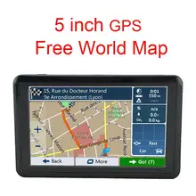 Ensemble universel de Navigation GPS HD 5 pouces, 8 go IGO cartes de voiture, appareil de Navigation FM pratique et sûr pour camion
