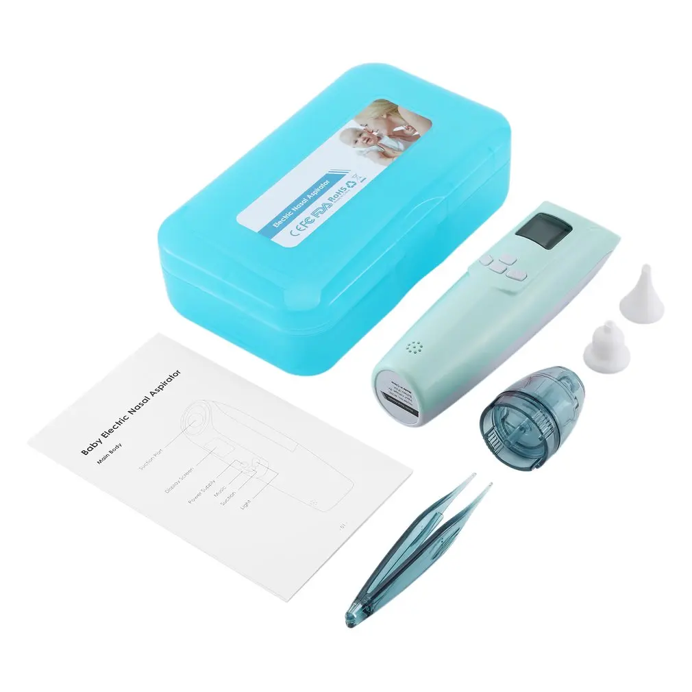

Electric Baby Nasal Suction Device Battery Powered Suction Device Adjustable Lcd Screen Nasal Suction Device Health care