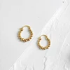 Peri'sBox Multi Small Beads Hoop Earrings Round Geometric Earrings for Women Circle Beaded Minimalist Earrings 2022 Trendy Hot ► Photo 2/6