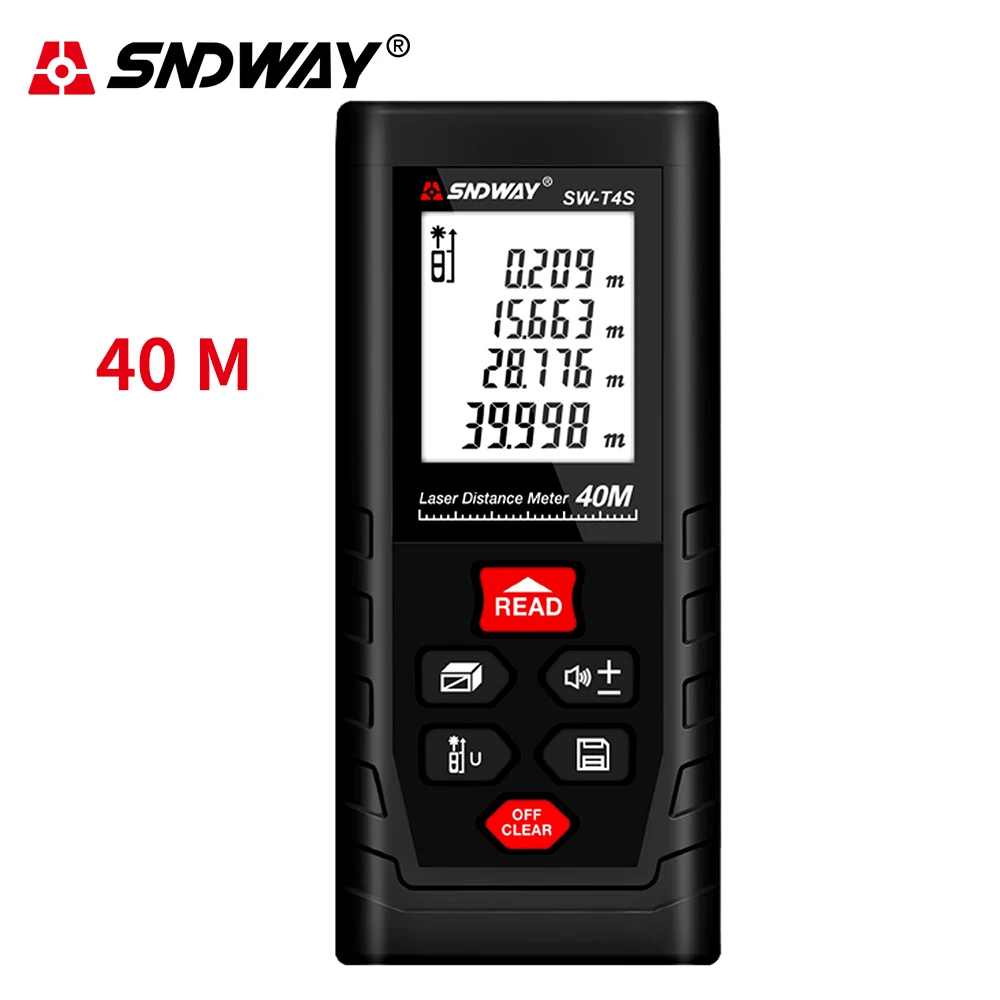 Sndway Laser Rangefinder Roulette Laser Distance Measure 50m 70m 100m 120m Digital Distance Meter Ruler Lazer Tape Range Finder Sndway Laser Rangefinder Roulette Laser Distance Measure 50m 70m 100m 120m Digital Distance Meter Ruler Lazer Tape Range Finder