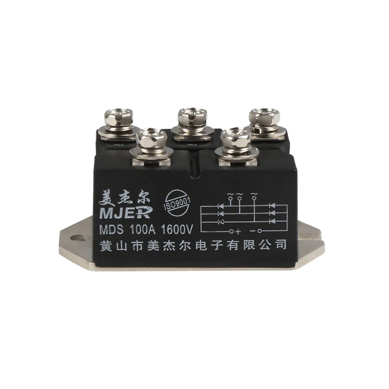 Трехфазные мостовые выпрямительные диодные модули MDS100A MDS 100A1600V VUO 1 шт. трехфазные