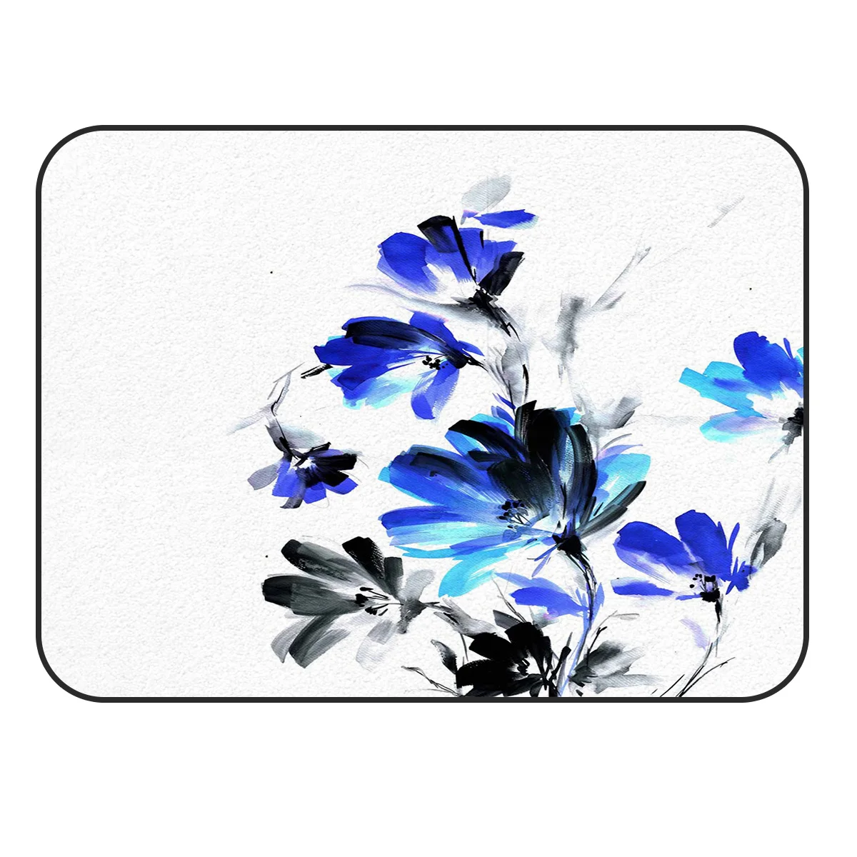 CHARMHOME мягкий ковер Противоскользящий ковер синий и фиолетовый китайский стиль чернил и мыть ковер для гостиной коврик для домашнего декора