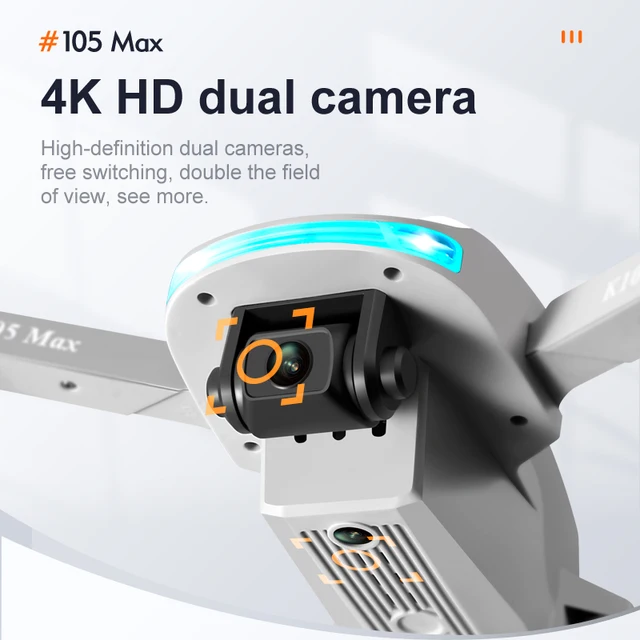 JINHENG 2022 New K105 Max Drone 4K HD Dual Camera With Obstacle Avoidance WiFi Fpv Foldable Quadcopter Toys For Children Hobbie 5