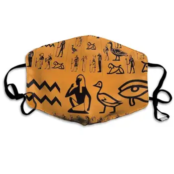 

Mouth Mask Earloop Mouth Masks Fashion Polyester Breathable Mask - Ancient Egypt Clipart Adjustable Elastic Band Windproof Face