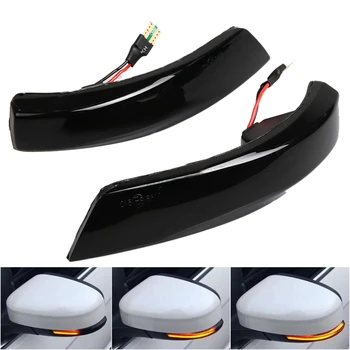 

2pcs Car Dynamic Turn Signal Light LED Side Wing Rearview Mirror Light Indicator for Fo-rd Focus 2 3 Mk2 Mk3 Mondeo MK4