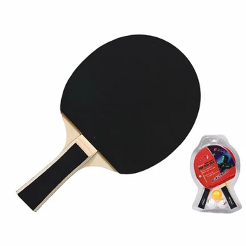 

2Pcs Table Tennis Ping Pong Racket Paddle Long Haddle Rackets Paddle 3 Balls Set Ergonomic Handle Comfortable Grip