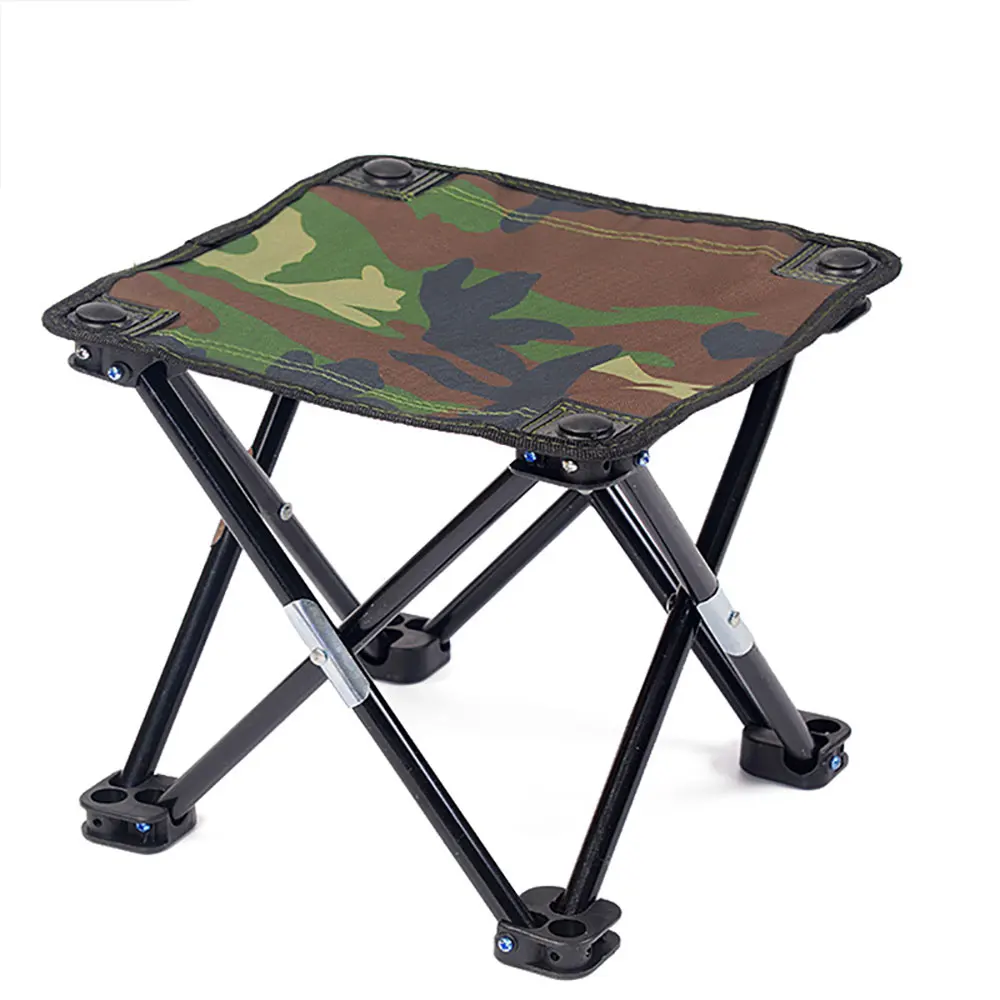 

Camouflage Camping Folding Stool Outdoor Camping Fishing Chair Dirt Resistant Non Slip Rust Proof Portable Collapsible Chair