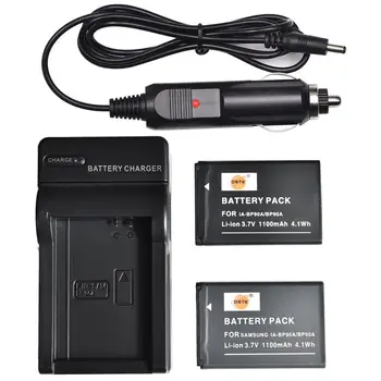 

DSTE 2PCS IA-BP90A BP90A Camera Battery with US Plug Charger Kit for Samsung HMX-E10WP HMX-E10BP HMX-E100P Camera