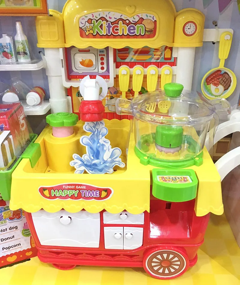 

Ting bei er natural detox Kong-Style Kitchen Model Gourmet Light Music Bubble with Water Extractor GIRL'S Play House Toy Car