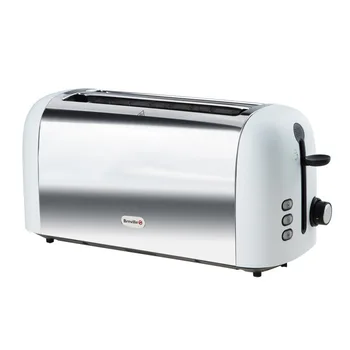 

1300W Electric Super Long Toaster Four-Piece Six-Speed Toaster Stainless Steel Kitchen Appliances Cooking