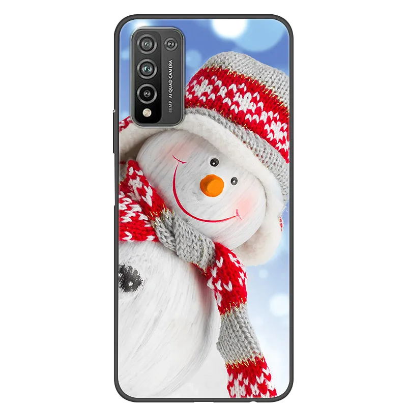 Cho POCO M3 Ốp Lưng Dễ Thương Silicon Giáng Sinh Ốp Điện Thoại Dành Cho Xiaomi Poco M3 M 3 Mềm TPU Bao POCO x3 NFC Coque Quà Tặng Năm Mới 