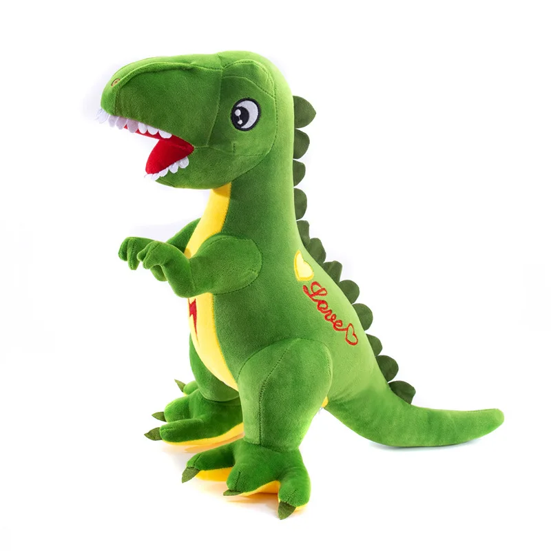 green 60cm Rex Dinosaur Soft Toy Gift T-Rex Dinoz Soft Dinosaur Plush Toy Tristan the T-Rex Soft Toy - Цвет: green
