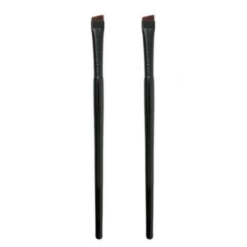 2pcs/set Brow Contour Brush Eyebrow Eyeliner Brush Portable Small Angled Eyebrow Liner Brush Women Makeup Cosmetic Tools