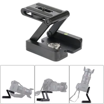 

New camera tripod tilt bracket mounting bracket head studio photo shooting bracket with 1/4" and 3/8" screw connector