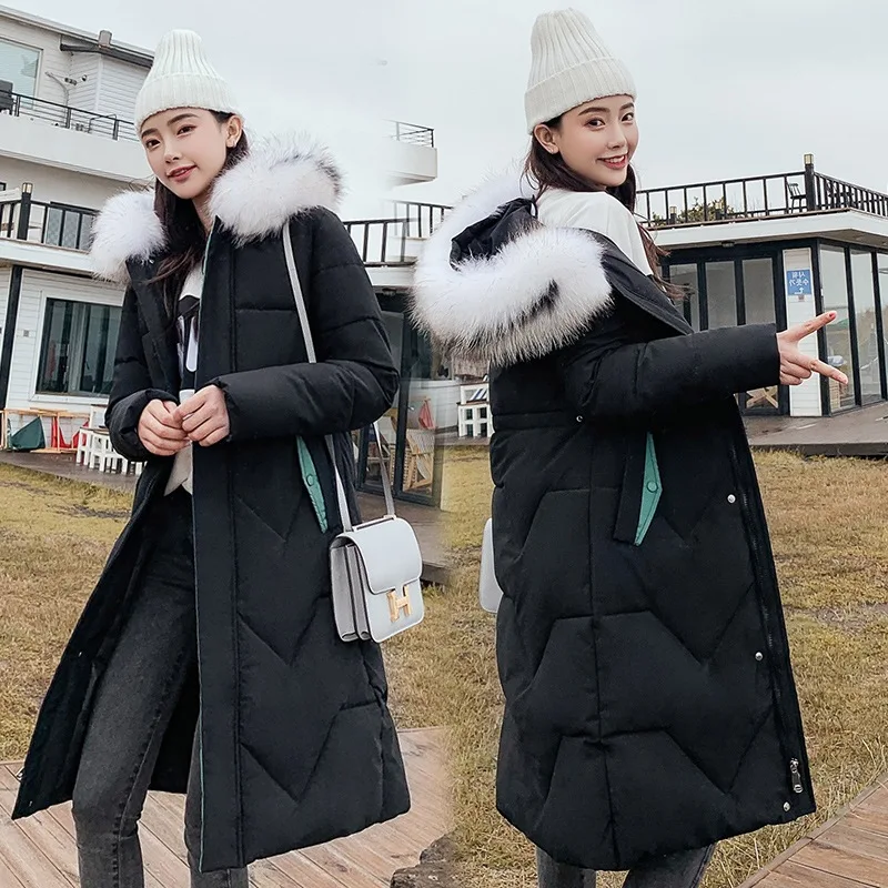 

Cotton-padded Clothes Women's Mid-length Fall And Winter Clothes New Style Korean-style down Jacket Cotton-padded Clothes Slim F