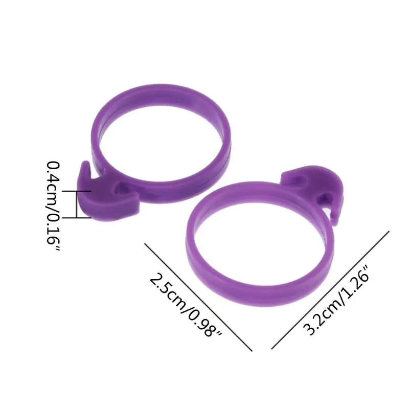 

10pcs Silicone Icing Pastry Ties Bag Sealing Circle Ring Cream Pastry Fixed Clip