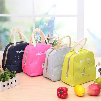 

Useful Cartoon Animals Lunch Bags Women Portable Insulated Thermo Cooler Bags Thermal Food Picnic Kids Girl Lunch Insulation Bag