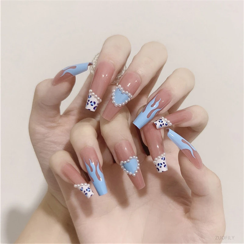 Tuyển chọn 200 mẫu nails cute blue được yêu thích nhất