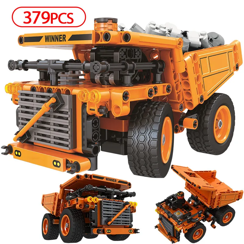 City Engineering Forklift Truck Vehicle For Technical Car Road Roller Crane Mechanical Building Blocks Toys for Children | Игрушки и