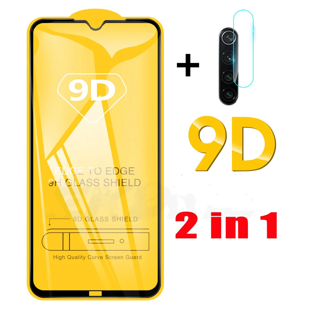 

2-in-19D Full Cover Screen Protector For Xiaomi Redmi Note 8 8t Pro Camera Lens protective Film on redmi note 8 Tempered Glass