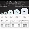 LED Panel Light 10W 18W 25W 40W No Flicker AC 220V 230V for Ceiling Light Source Square Round Panel Light 4