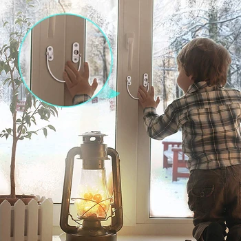 

1/4PCS Window Restrictor Locks Child Safety Lock Window Door Restrictor Cable