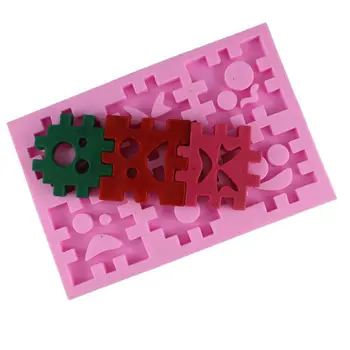 

3D Jigsaw Puzzle Blocks Silicone Mold Cube Fondant Chocolate Resin Molds 28TF
