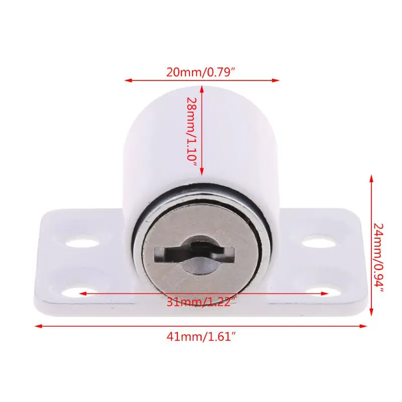 

Child Safe Sliding Patio Locking Door Bolt Window Security Push Lock+Key