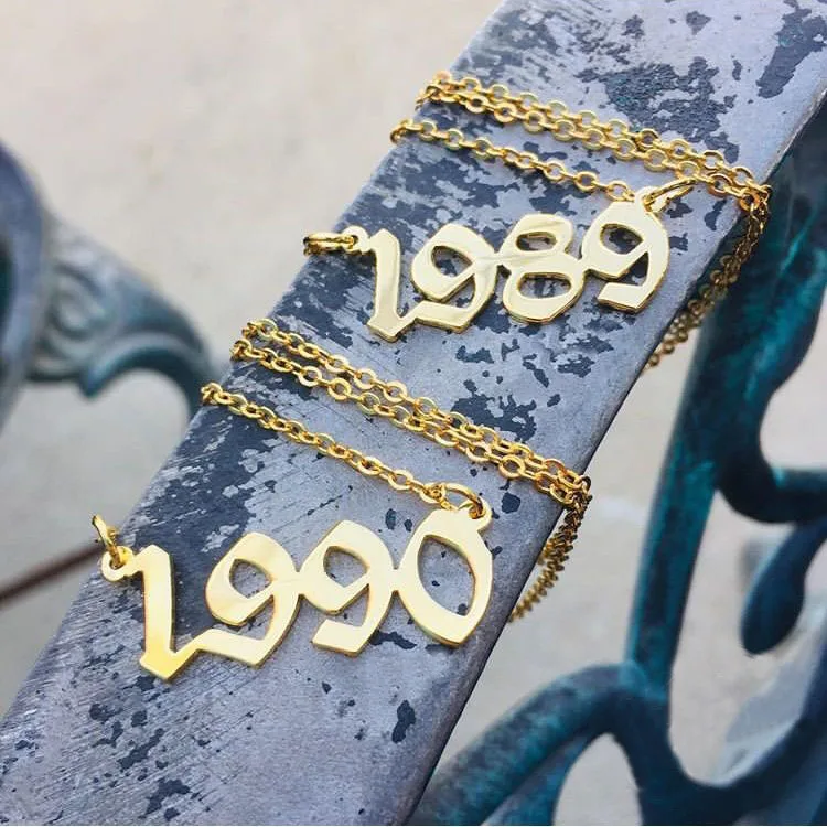 Женское Ожерелье с идентификацией по номеру 1985 1986 1987 1988 1989 1990 1991 1992 1993 1994 1995 1996 1997