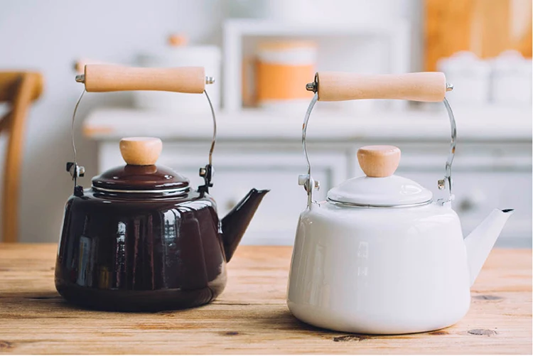 1,5л японская эмалированная Бытовая большая емкость чайник газовая плита открытый огонь индукционная плита универсальная китайская медицина чайник