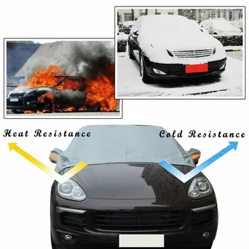 

Exterior Car Snow Shield Cover Windshield Sun Shade Protector 240x180x155mm Storage Box Practical