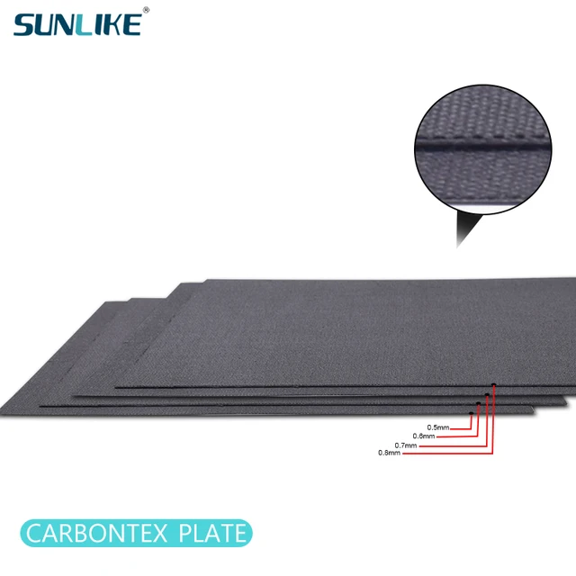 180 * 240mm Carbontex Board Panel For DIY Tug Washers For Fishing Reel Brake Friction Plate Thickness 0.5/0.6/0.7/0.8/1.0/1.5MM 2