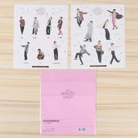NEUE KOREA KPOP Bangtan Boys Magic Shop Deco Aufkleber 2Pcs Set Paste Koffer Tasse Telefon Buch Foto Rahmen Aufkleber