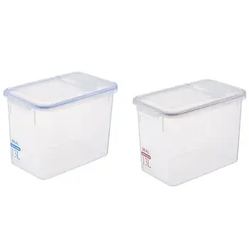 

Kitchen Household Cereals Rice Bucket 10kg Plastic Rice Storage Box Sealed Pest Control Moisture-proof Rice Cylinder With Cup