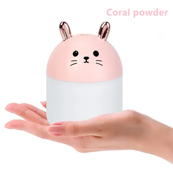 

Ultrasonic Car USB Air Humidifier Rabbit Cold Mist Aromatherapy Air Humidifier With LED Night Light Atomizer Car Accessories